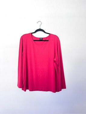 Eileen Fisher Red Tunic Top
